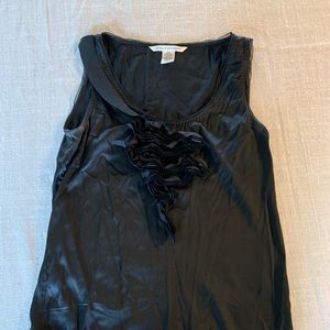 Black DVF silk top